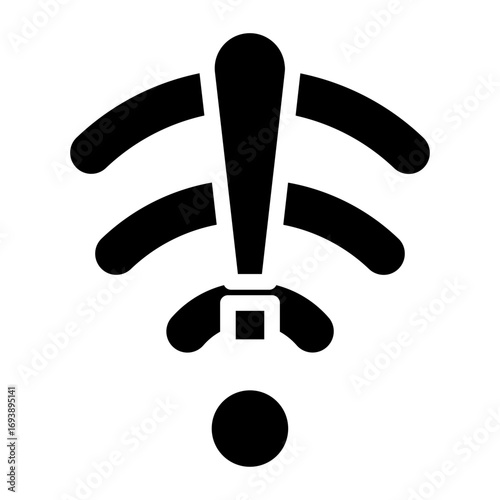 Vector Design Connection Lost Icon Style