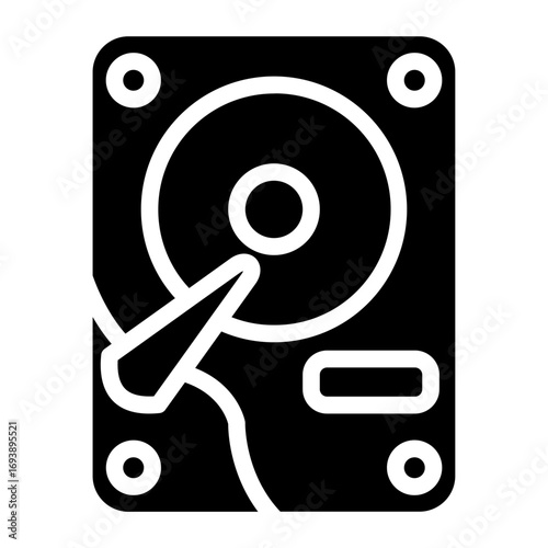 Vector Design Hard Disk Icon Style