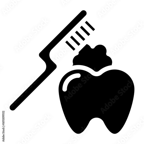 Vector Design Brushing Icon Style