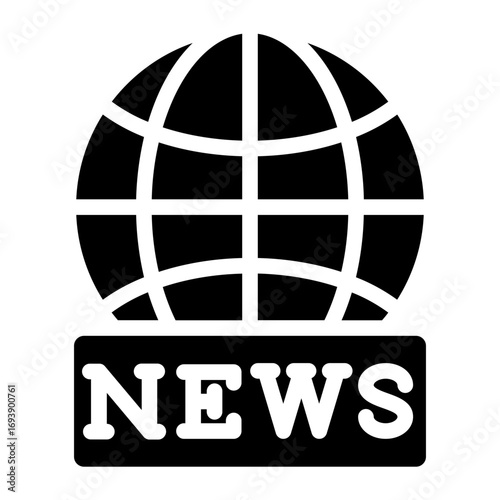 Vector Design Global News Icon Style