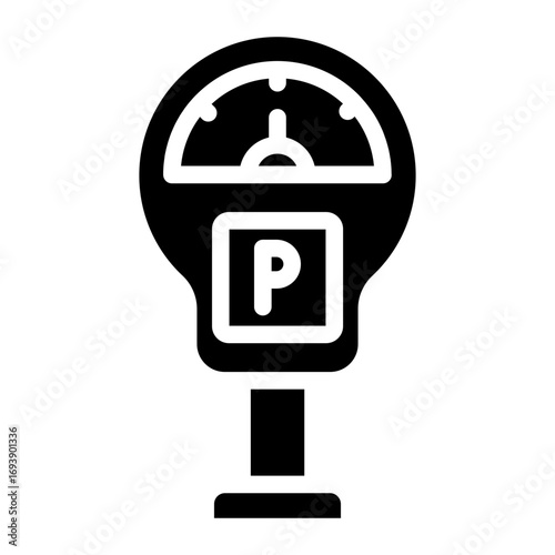 Parking Meter Icon Style