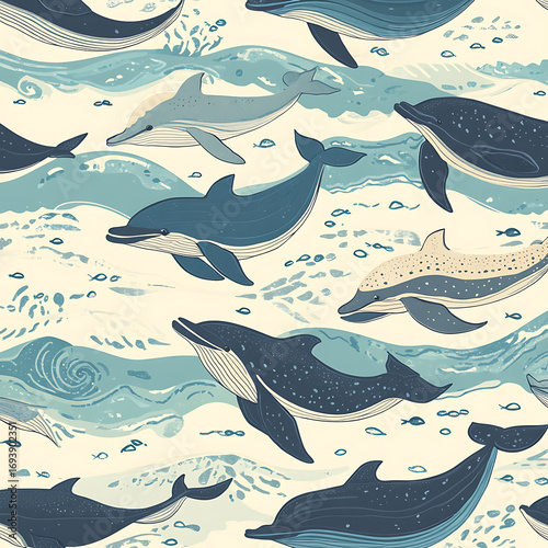 Seamless tile patterns combining cultural, modern, and botanical inspirations for commercial vector.