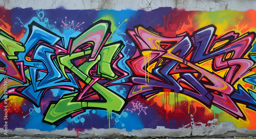 Obraz premium Urban Graffiti Wall