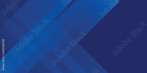 Abstract blue background with glowing geometric lines. Modern blue gradient square shape design. Futuristic technology concept. Suit for brochure, corporate, website, poster, banner,