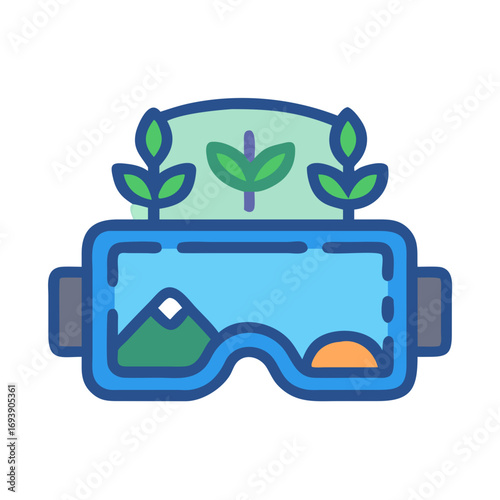 Photos Virtual Reality and Nature: A Symbol of Eco-Consciousness and Digital Integratio