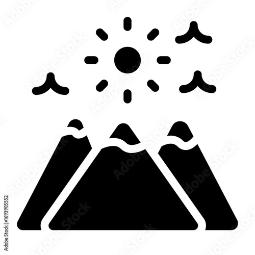 Mountains Icon Style