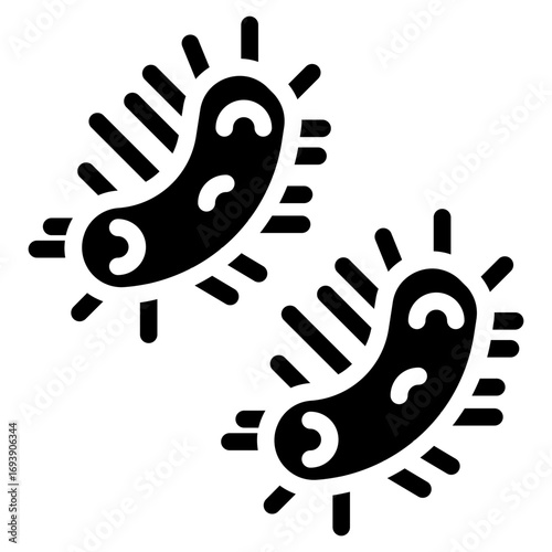 Bacteria Icon Style