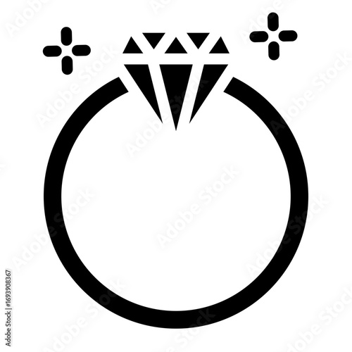 Diamond Ring Icon Style