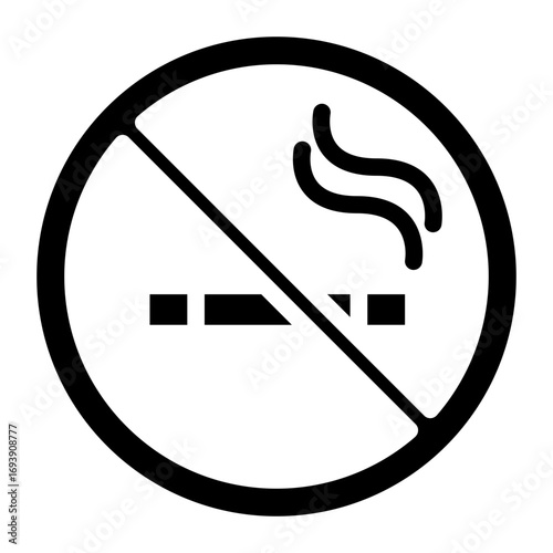 No Smoking Icon Style