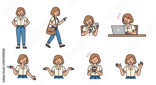 business woman with laptop