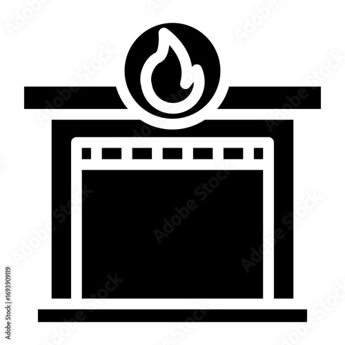 Firefighter Garage Icon Style