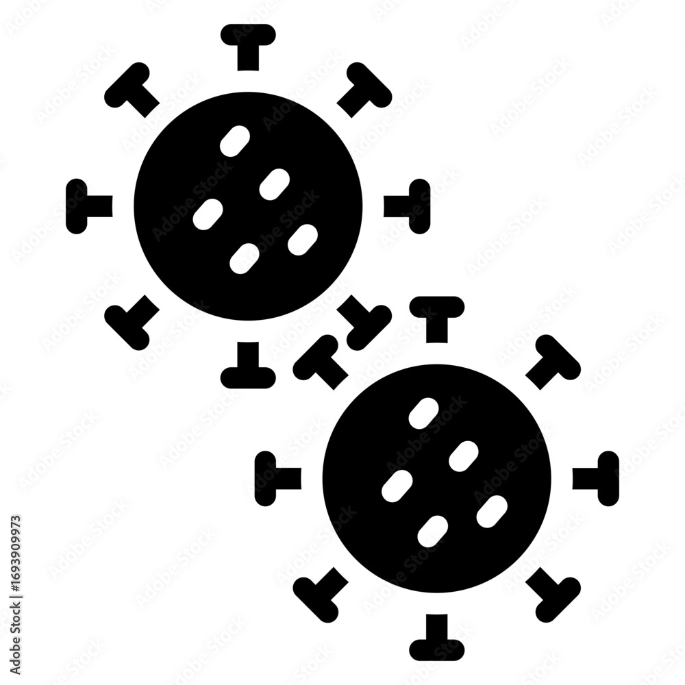 Obraz premium Virus Icon Style