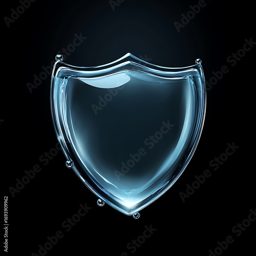 water in dynamic motion, isolated on black background for commercial use.