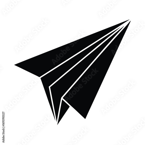 Hand Drawn Paper Airplane