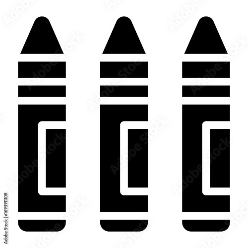 Pencil Crayon Icon Style