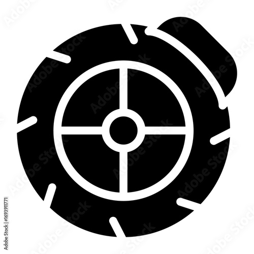 Brake Disc Icon Style