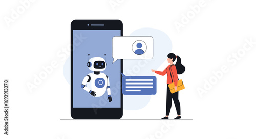 Interactive chatbot communication interface for user engagement and customer support solutions on mobile devices