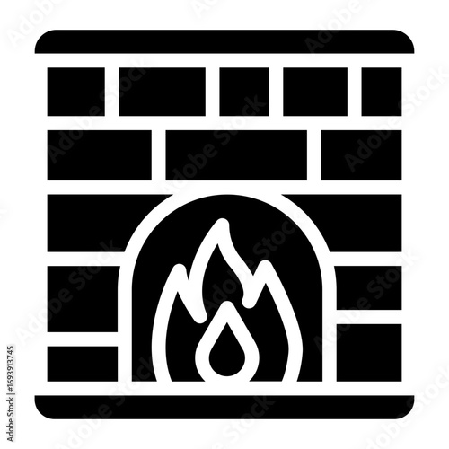 Fireplace Icon Style