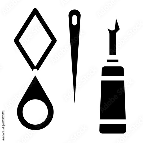 Sewing Tool Icon Style