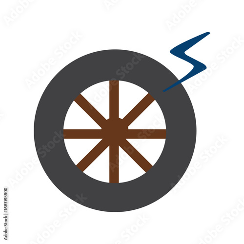 Cracked Tire