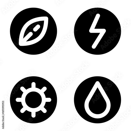 Energy Sources Icon Style