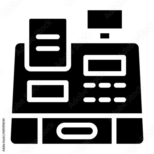 Vector Design Cash Register Icon Style