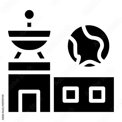Space Station Icon Style
