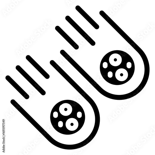 Meteorites Icon Style