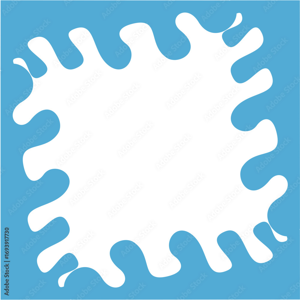 Blue Water Splash Illustration Blue Water Splash Illustration