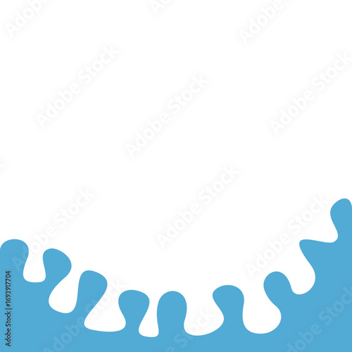 Blue Water Splash Illustration