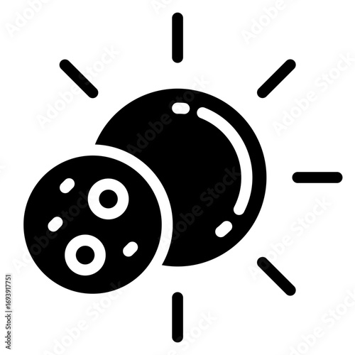 Solar Eclipse Icon Style