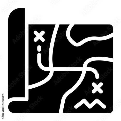 Pirate Map Icon Style