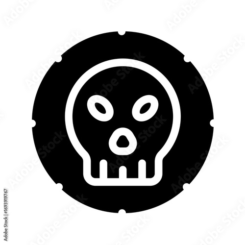 Pirate Coin Icon Style