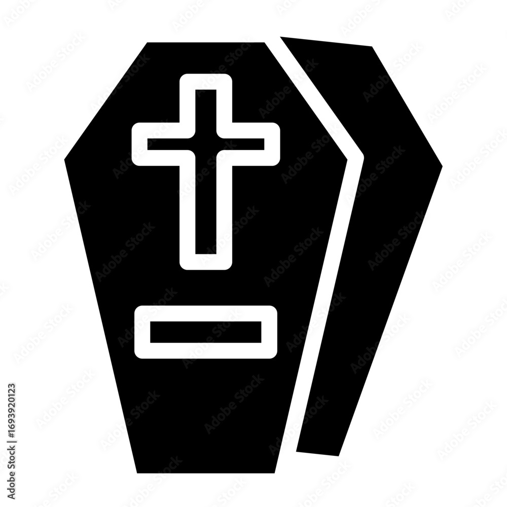 Obraz premium Coffin Icon Style