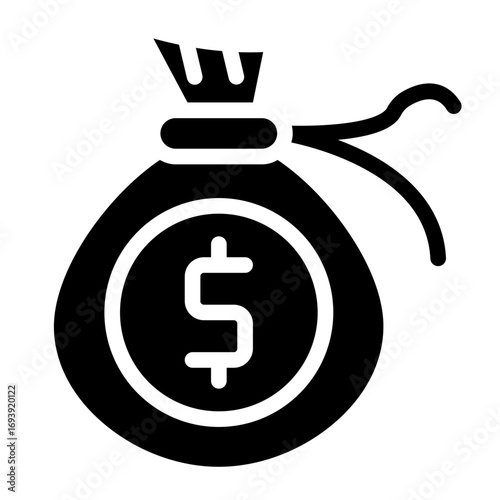 Money Bag Icon Style