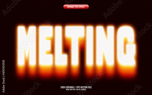 Distortion Blur melting editable text effect