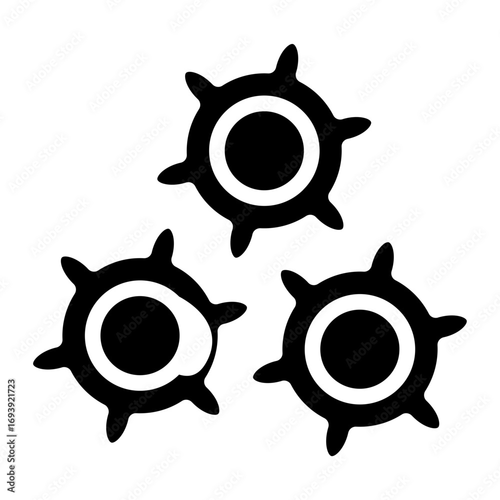Fototapeta premium Cogwheel Icon Style