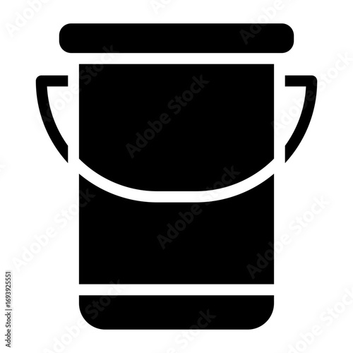 Milk Bucket Icon Style