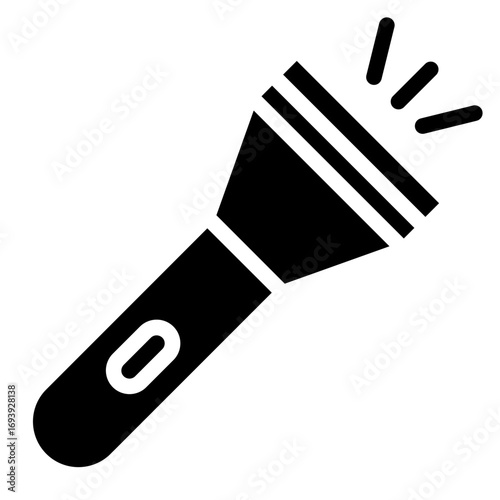 Police Flashlight Icon Style