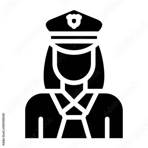 Lady Police Icon Style