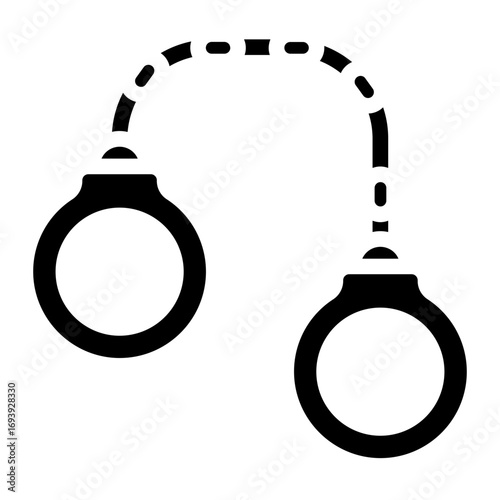 Handcuffs Icon Style