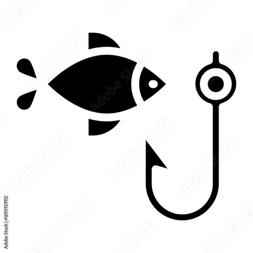 Fish Hook Icon Style