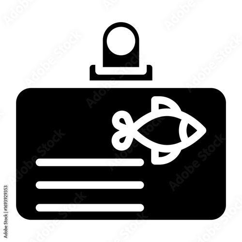 Fishing License Icon Style