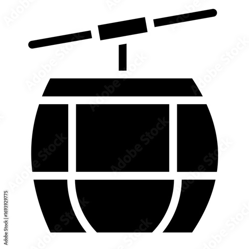 Cable Car Icon Style
