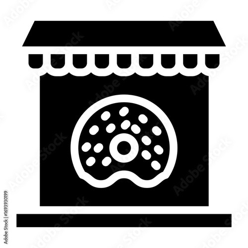 Donut Shop Icon Style