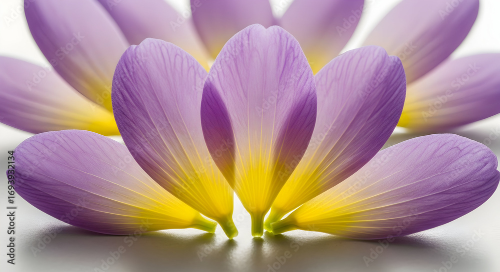 Fototapeta premium Beautiful purple flowers with delicate petals, showcasing the elegance and natural beauty of floral design.