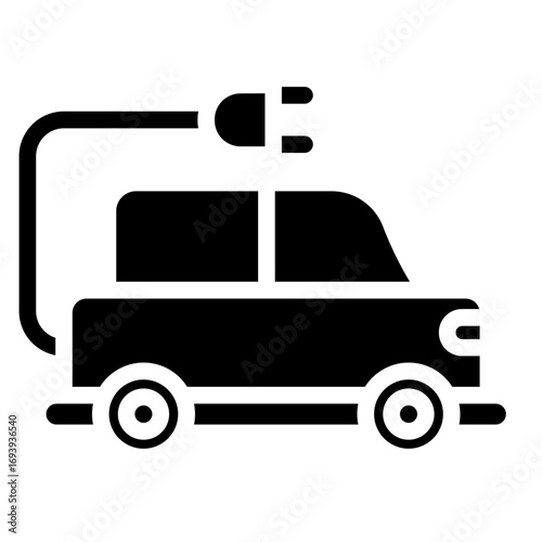 Electronic Car Icon Style