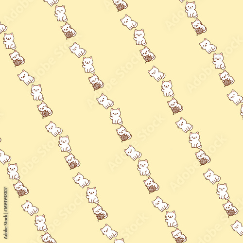 Cats  seamless pattern