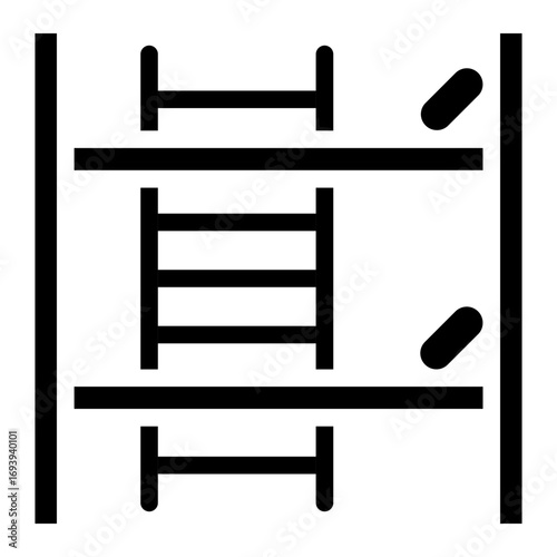 Vector Design Bunk Bed Icon Style