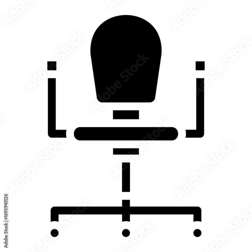 Vector Design Office Chair Icon Style
